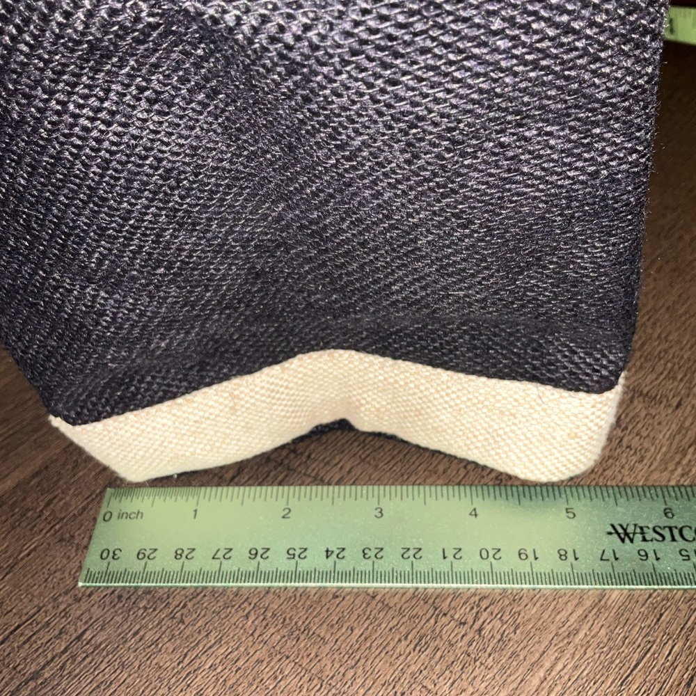 Apolis Global Citizen Lunch Bag Canvas Black & Tan NEW Market Bag - Picture 3 of 5